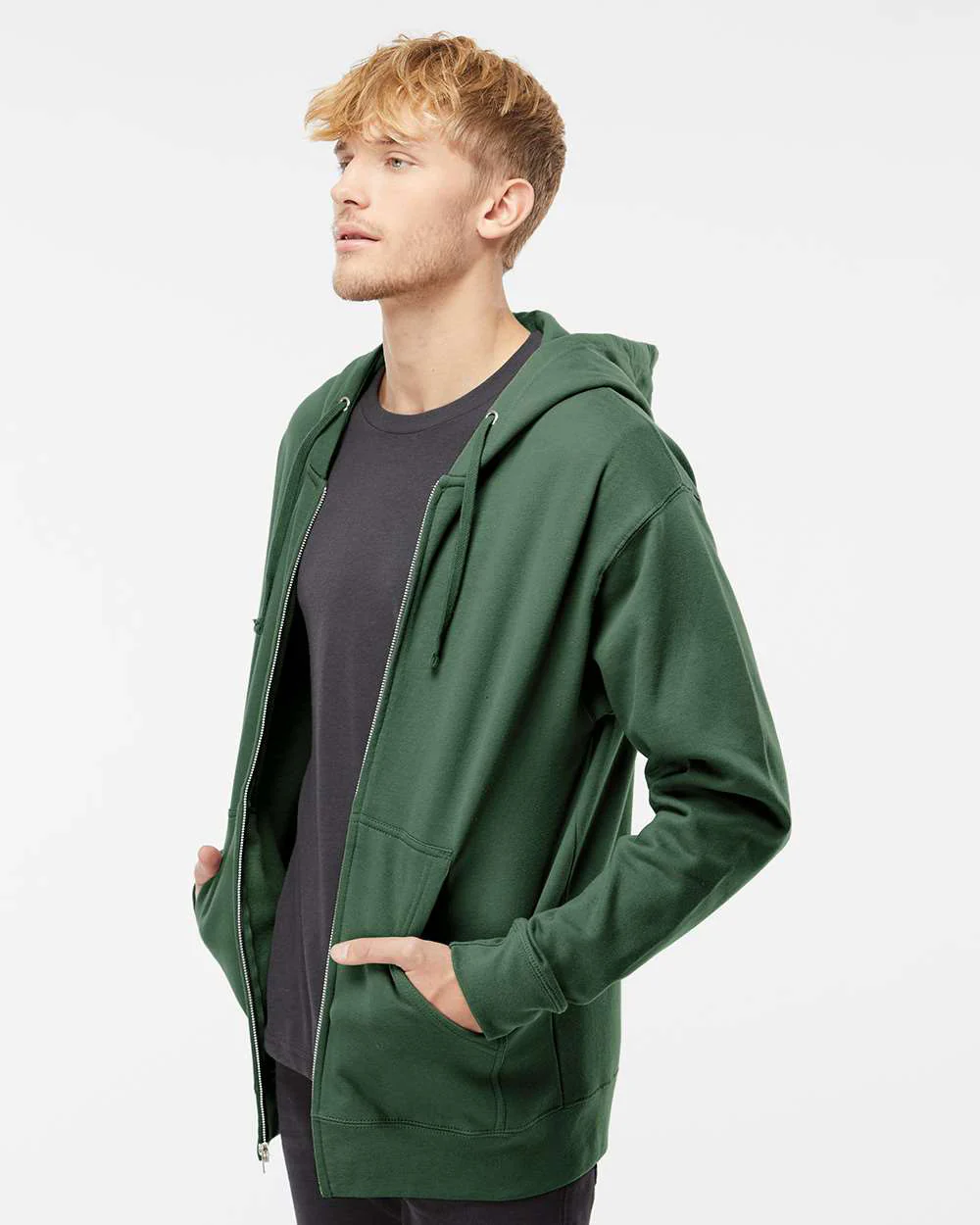 8.5oz. Midweight Zip Hood - Image 3