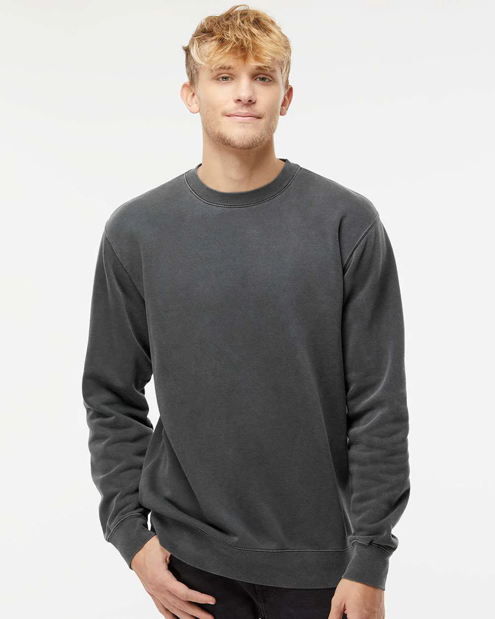 9oz. Unisex Midweight Pigment Dye Crew - Image 16