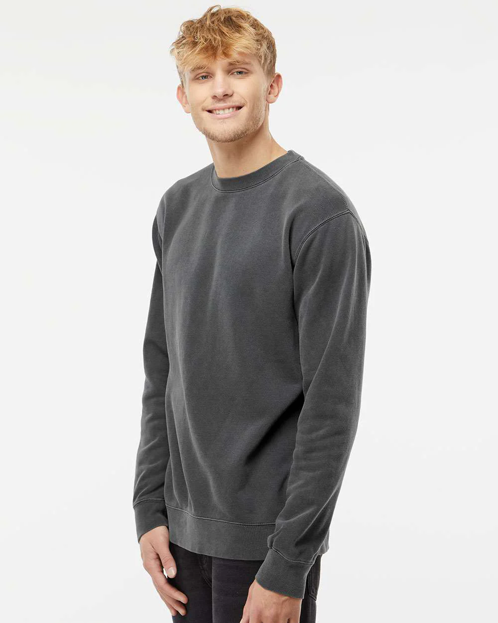 9oz. Unisex Midweight Pigment Dye Crew - Image 17
