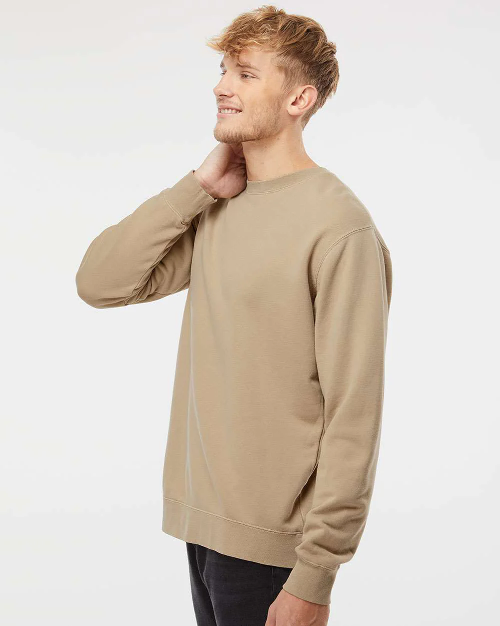 9oz. Unisex Midweight Pigment Dye Crew - Image 29