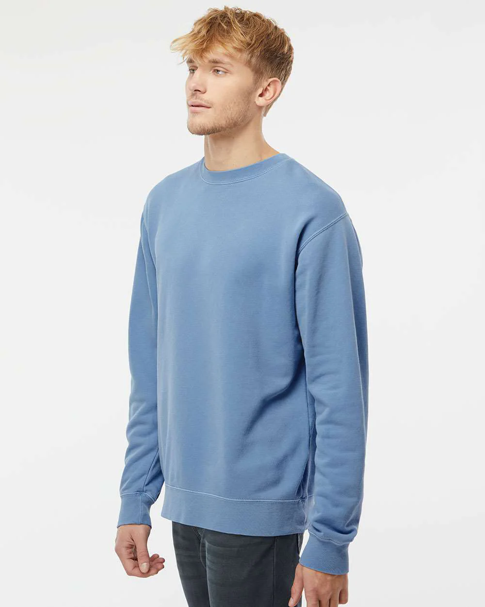 9oz. Unisex Midweight Pigment Dye Crew - Image 35