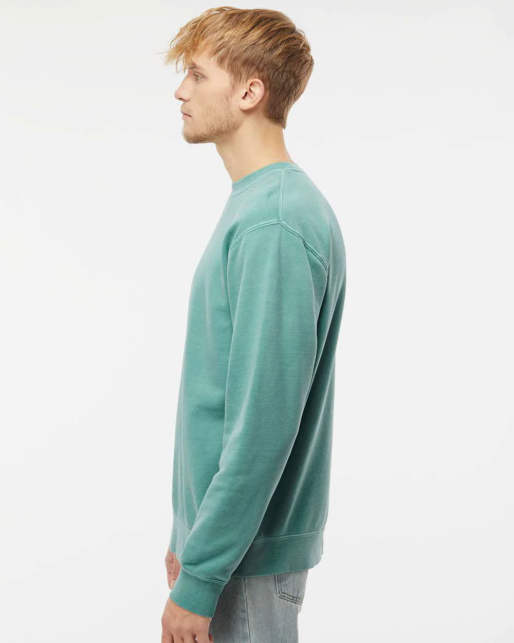 9oz. Unisex Midweight Pigment Dye Crew - Image 41