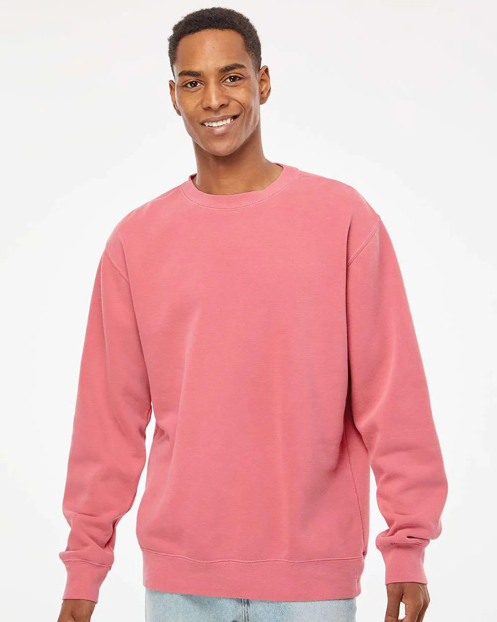 9oz. Unisex Midweight Pigment Dye Crew - Image 46