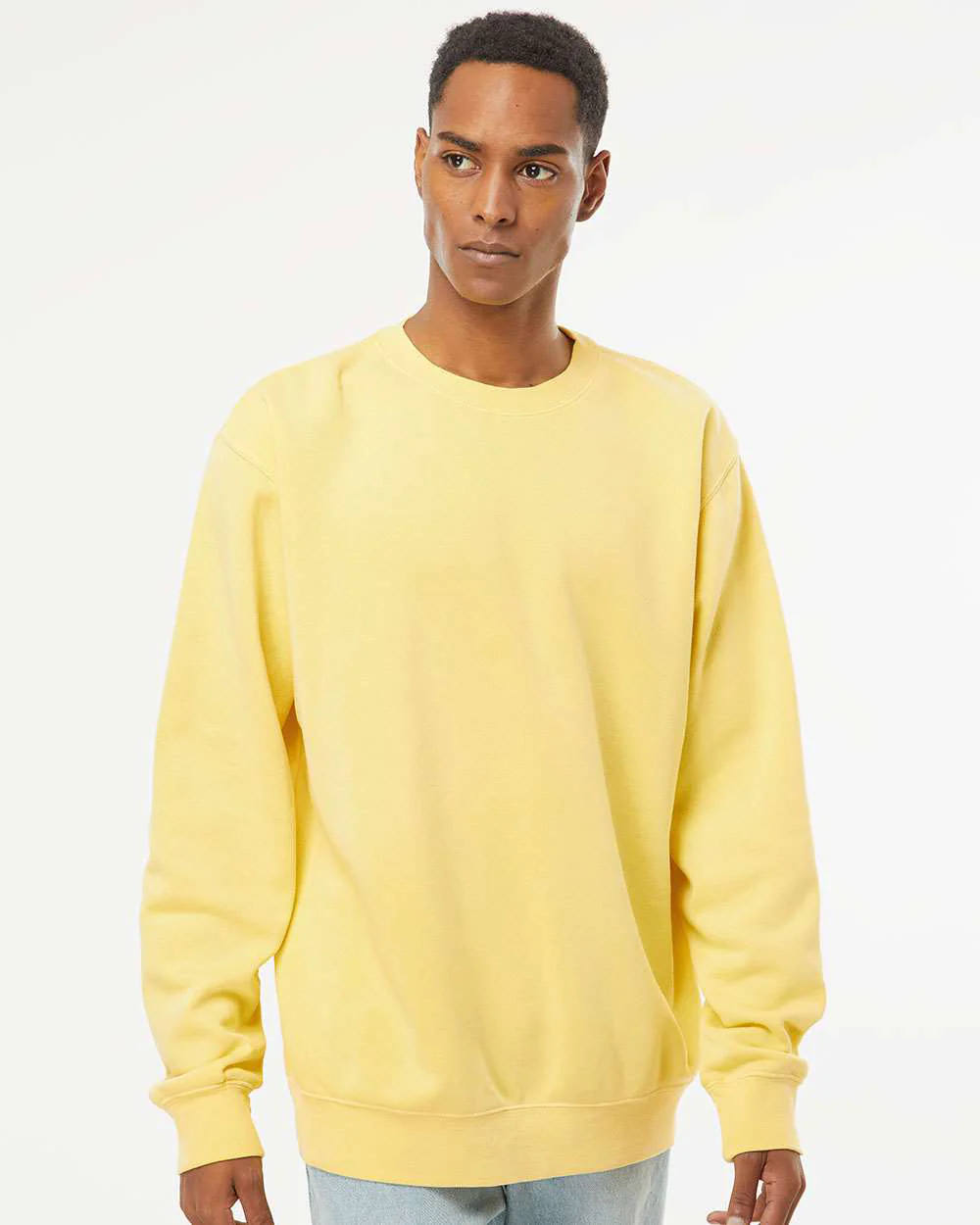 9oz. Unisex Midweight Pigment Dye Crew - Image 52