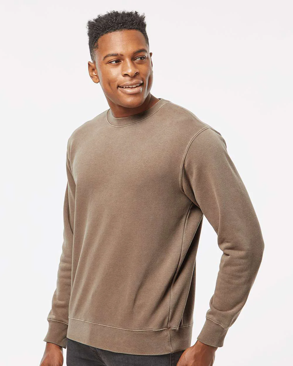 9oz. Unisex Midweight Pigment Dye Crew - Image 29