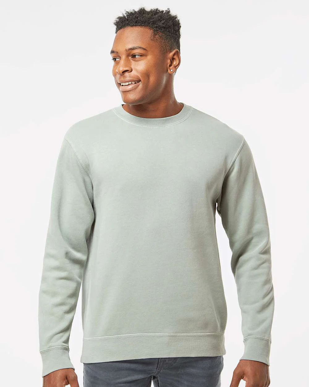9oz. Unisex Midweight Pigment Dye Crew - Image 34