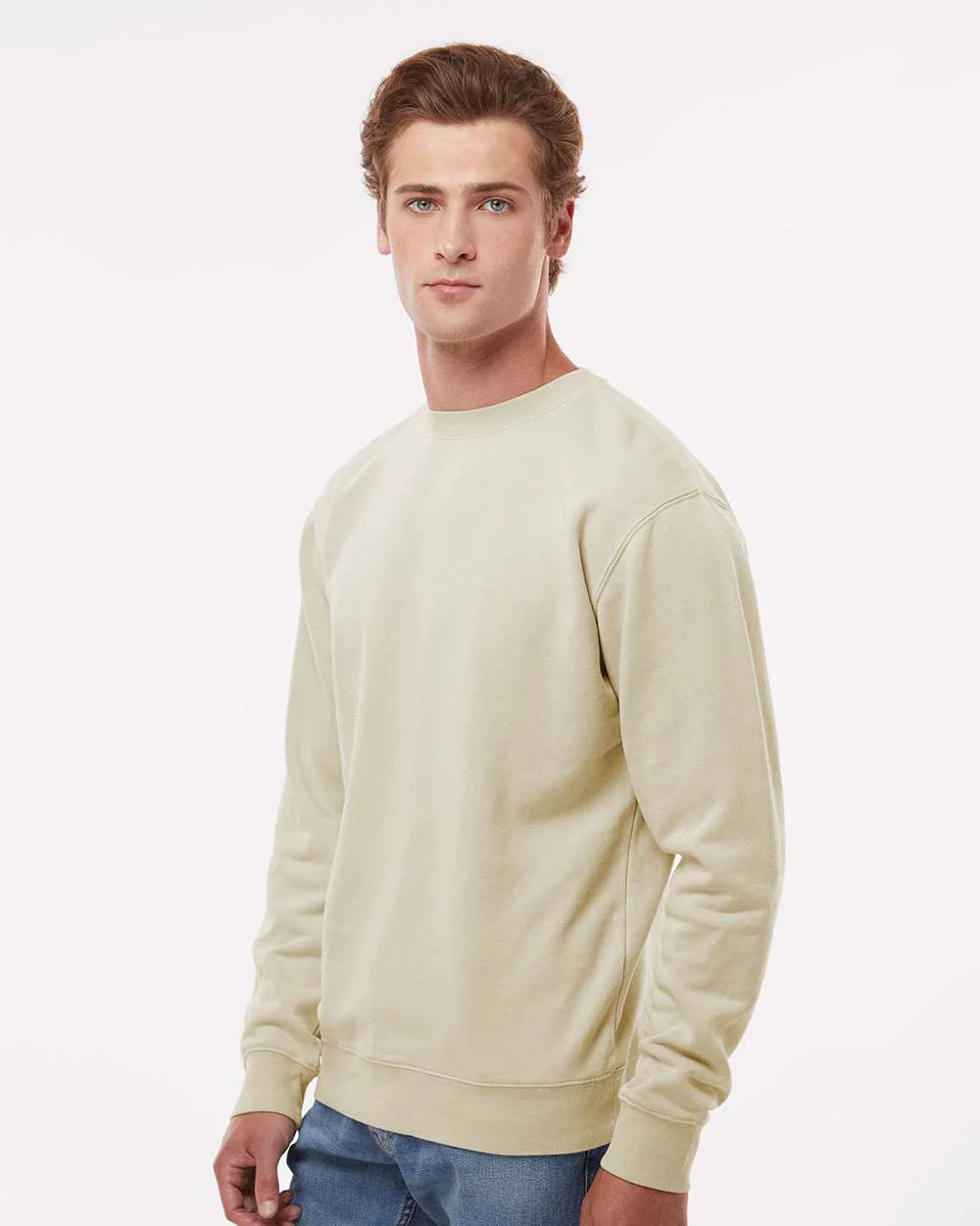 9oz. Unisex Midweight Pigment Dye Crew - Image 47