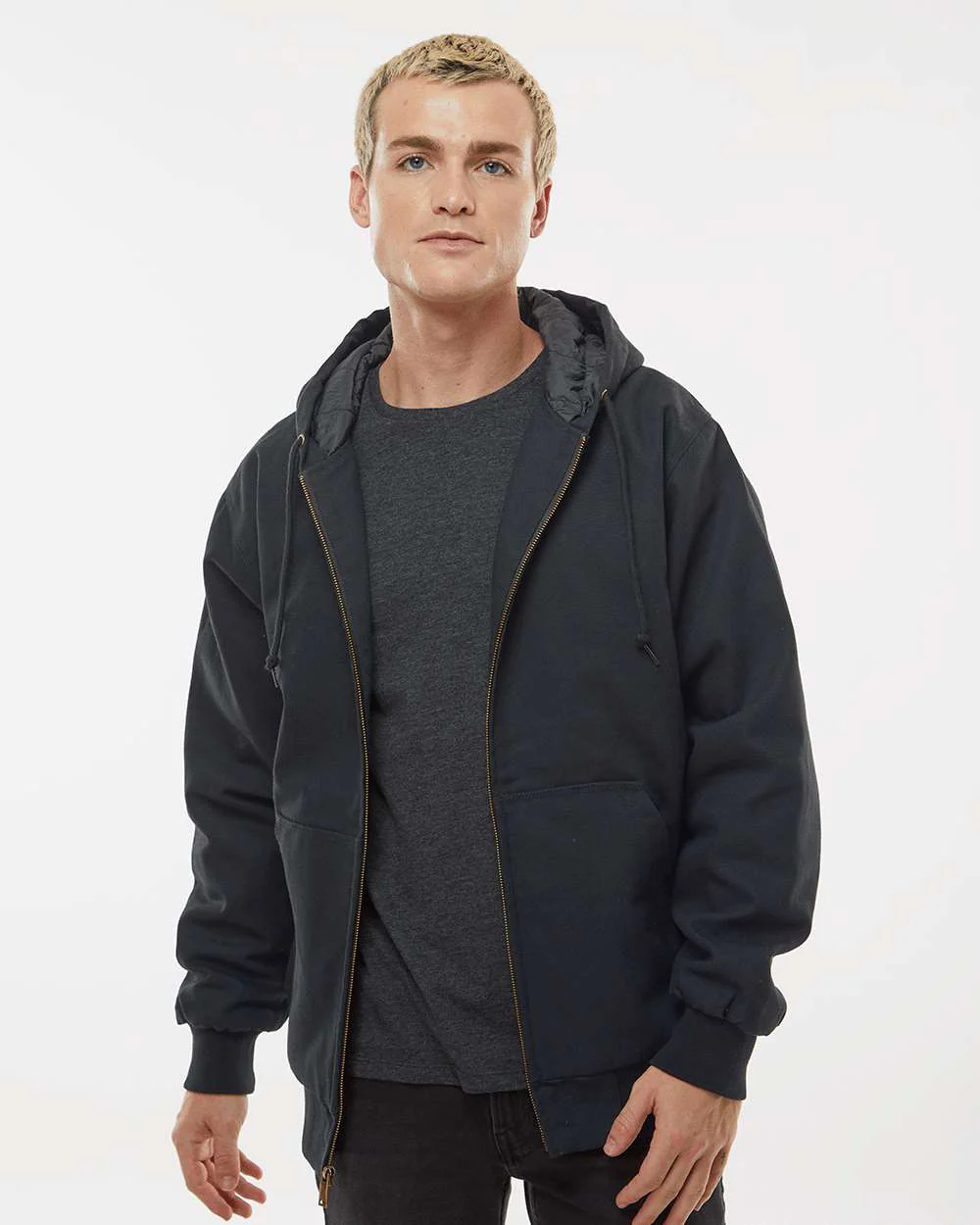 Men’s Insulated Canvas Workwear Jacket - Image 10