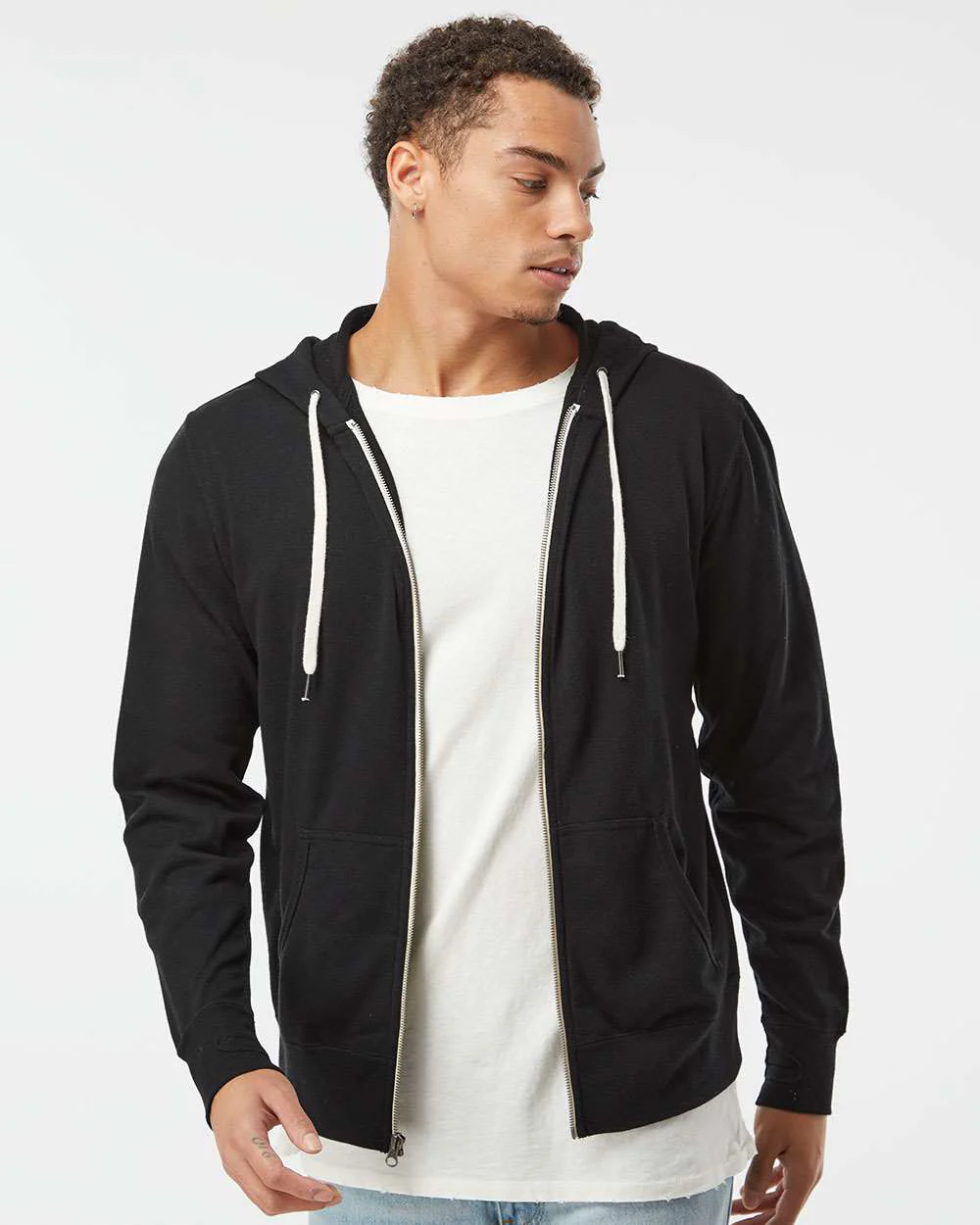 Unisex French Terry Zip Hood - Image 16