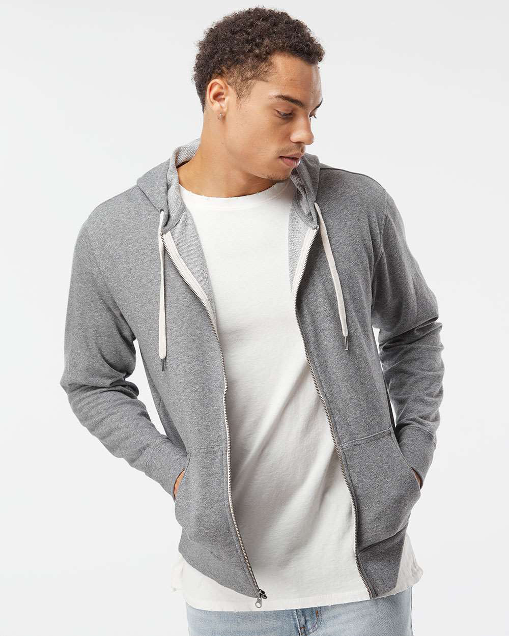 Unisex French Terry Zip Hood - Image 28