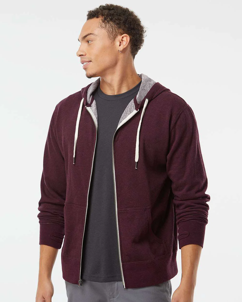 Unisex French Terry Zip Hood - Image 8