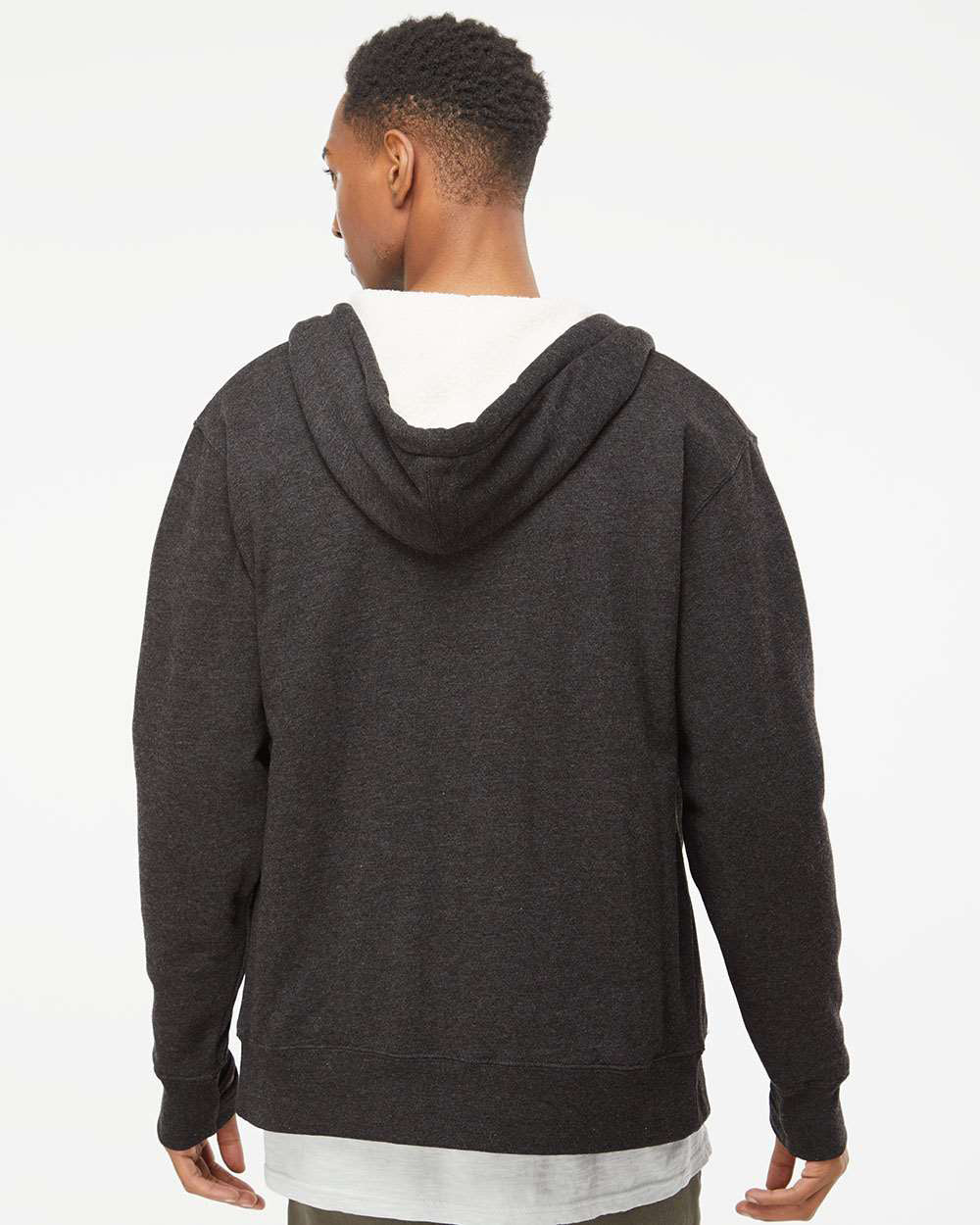 Unisex Heavyweight Sherpa Lined Zip Hood - Image 12