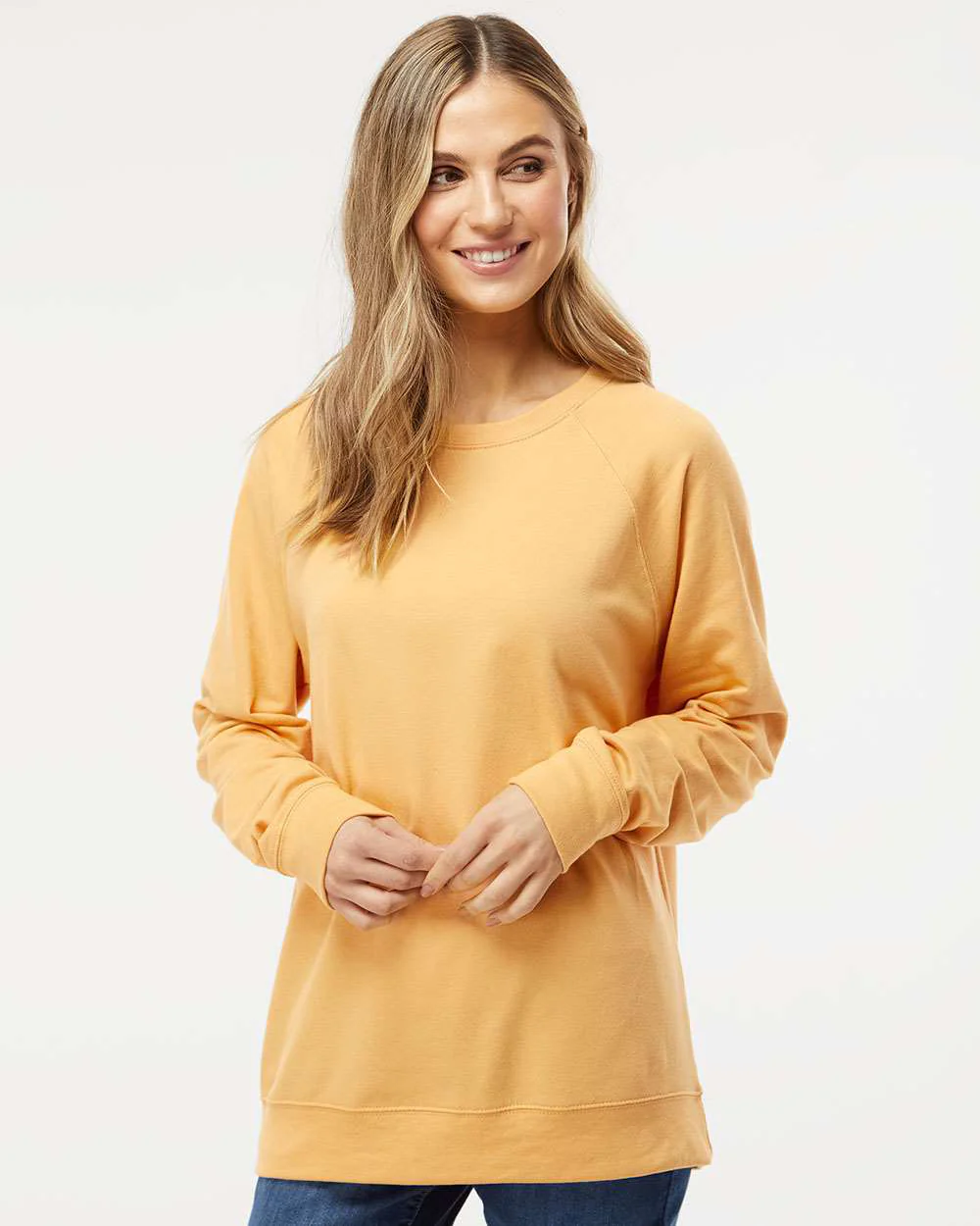 Unisex Lightweight Loopback Terry Crew - Image 40