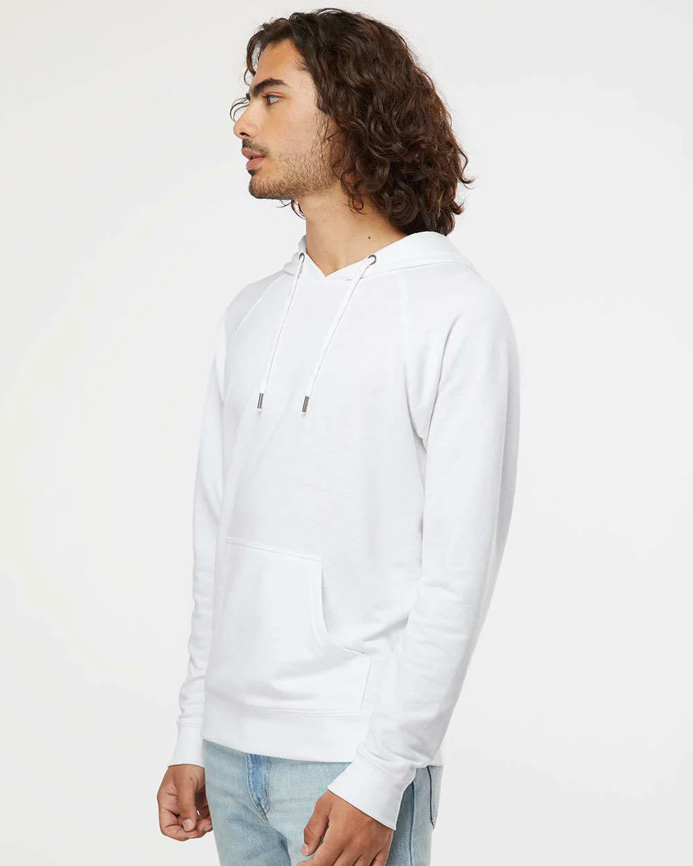 Unisex Lightweight Loopback Terry Hooded Pullover - Image 71