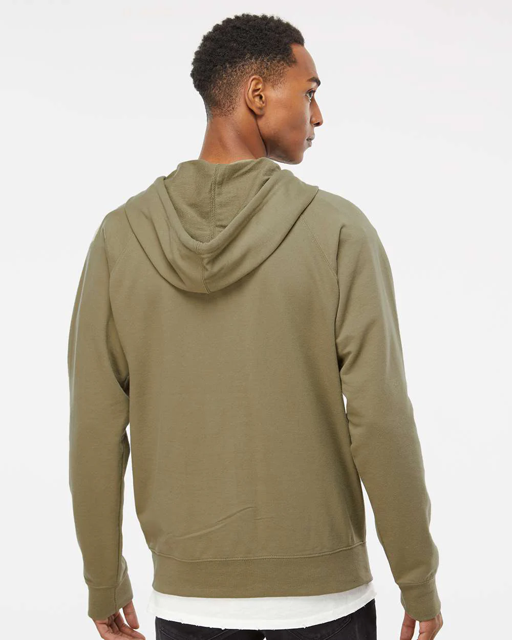 Unisex Lightweight Loopback Terry Zip Hood - Image 39