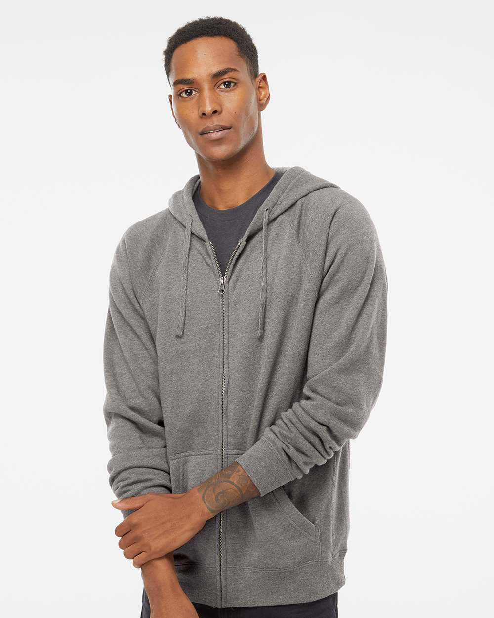 Unisex Special Blend Zip Hooded Sweatshirt - Image 10