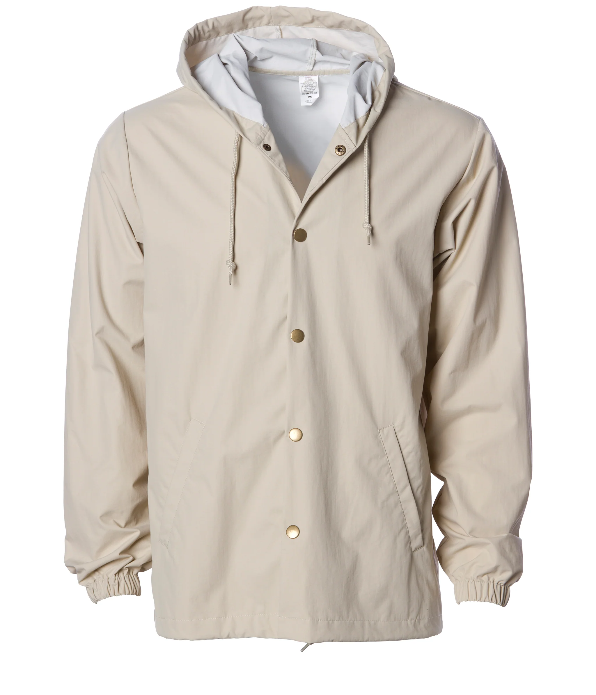 Water Resistant Hooded Windbreaker Coaches Jacket - Image 25