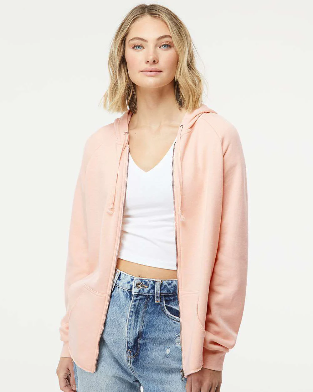 Women's California Wave Wash Zip Hood - Image 10