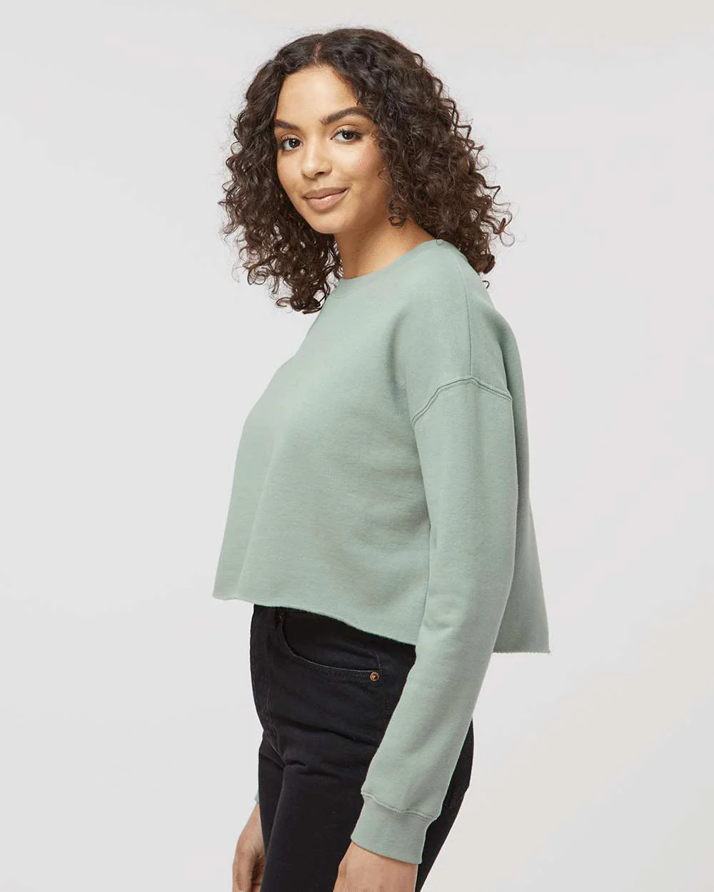 Womens Lightweight Crop Crew - Image 35