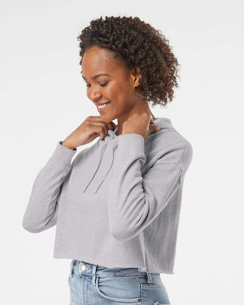 Womens Lightweight Crop Hood - Image 35