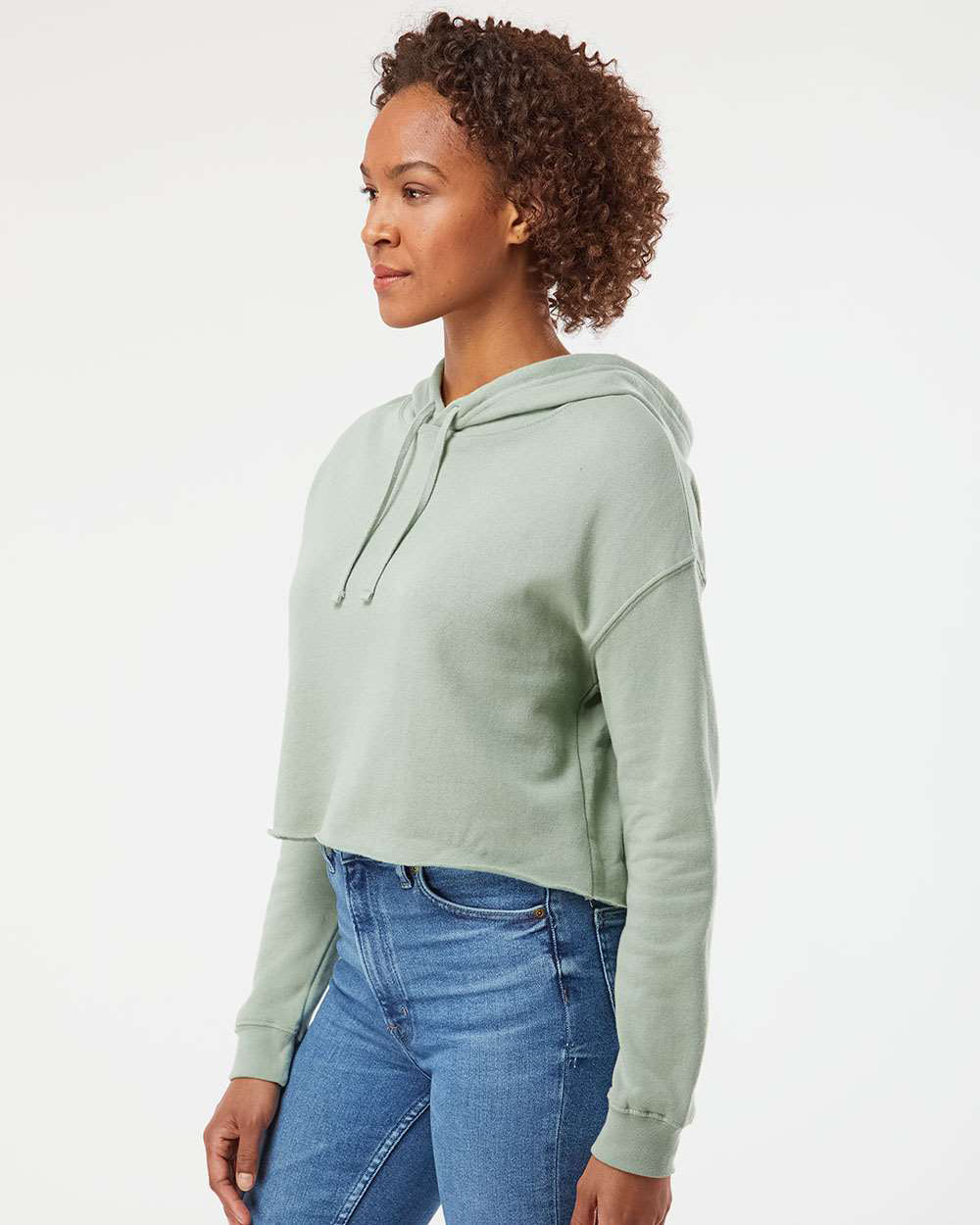Womens Lightweight Crop Hood - Image 5